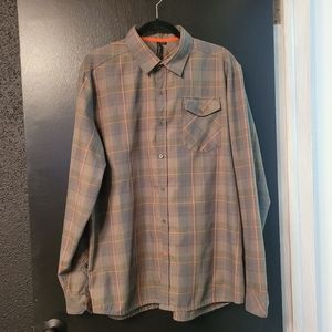 Specialized Men's Green and Orange Utility Flannel